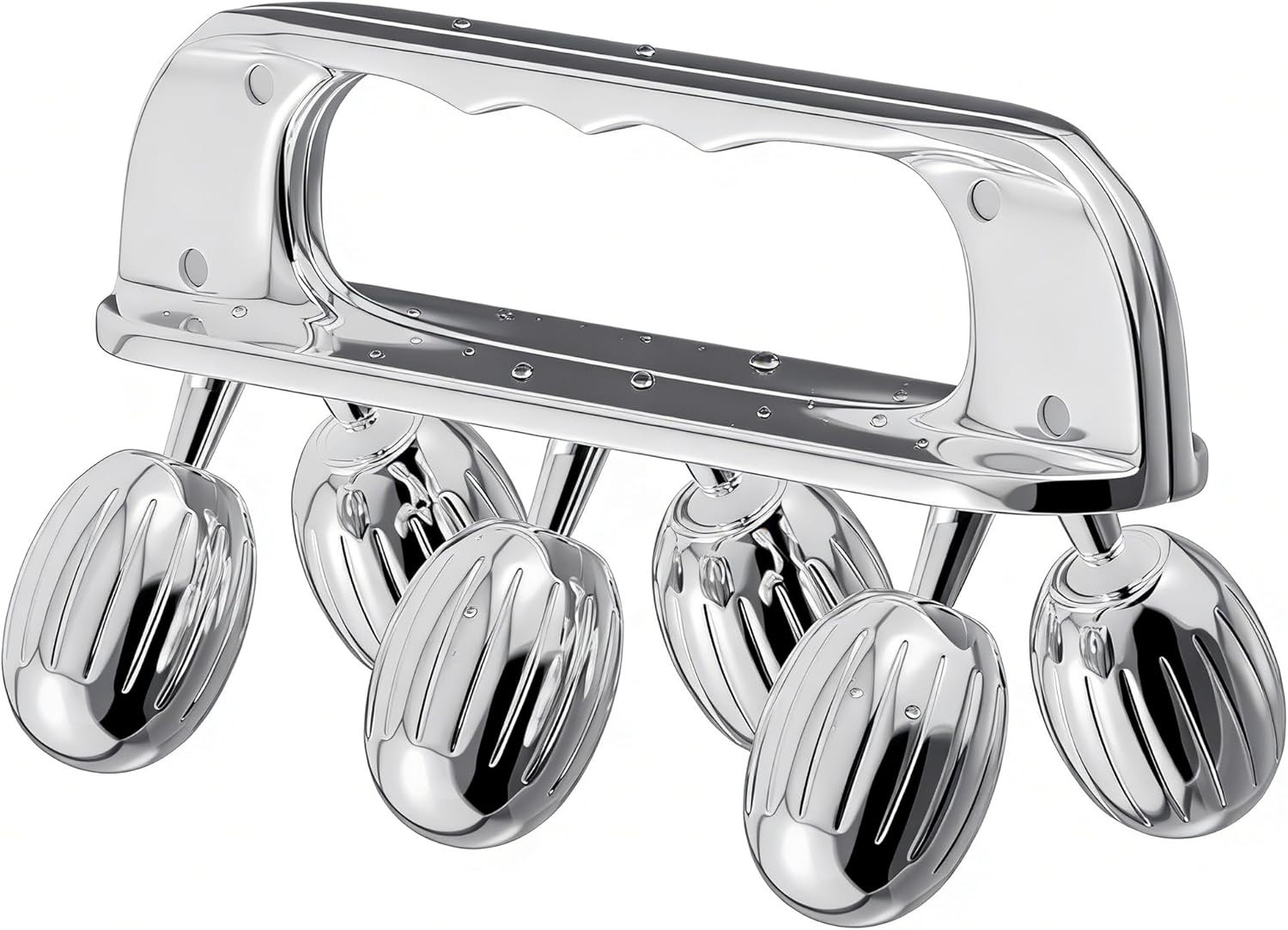 Yeamon Stainless Steel Handheld Muscle Roller, Deep Tissue Body Massager with 3 V-Shaped Roller S... | Amazon (US)