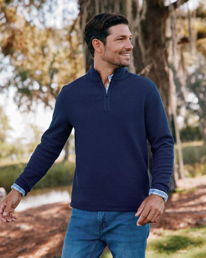 Heather Outbound Quarter Zip | Southern Tide