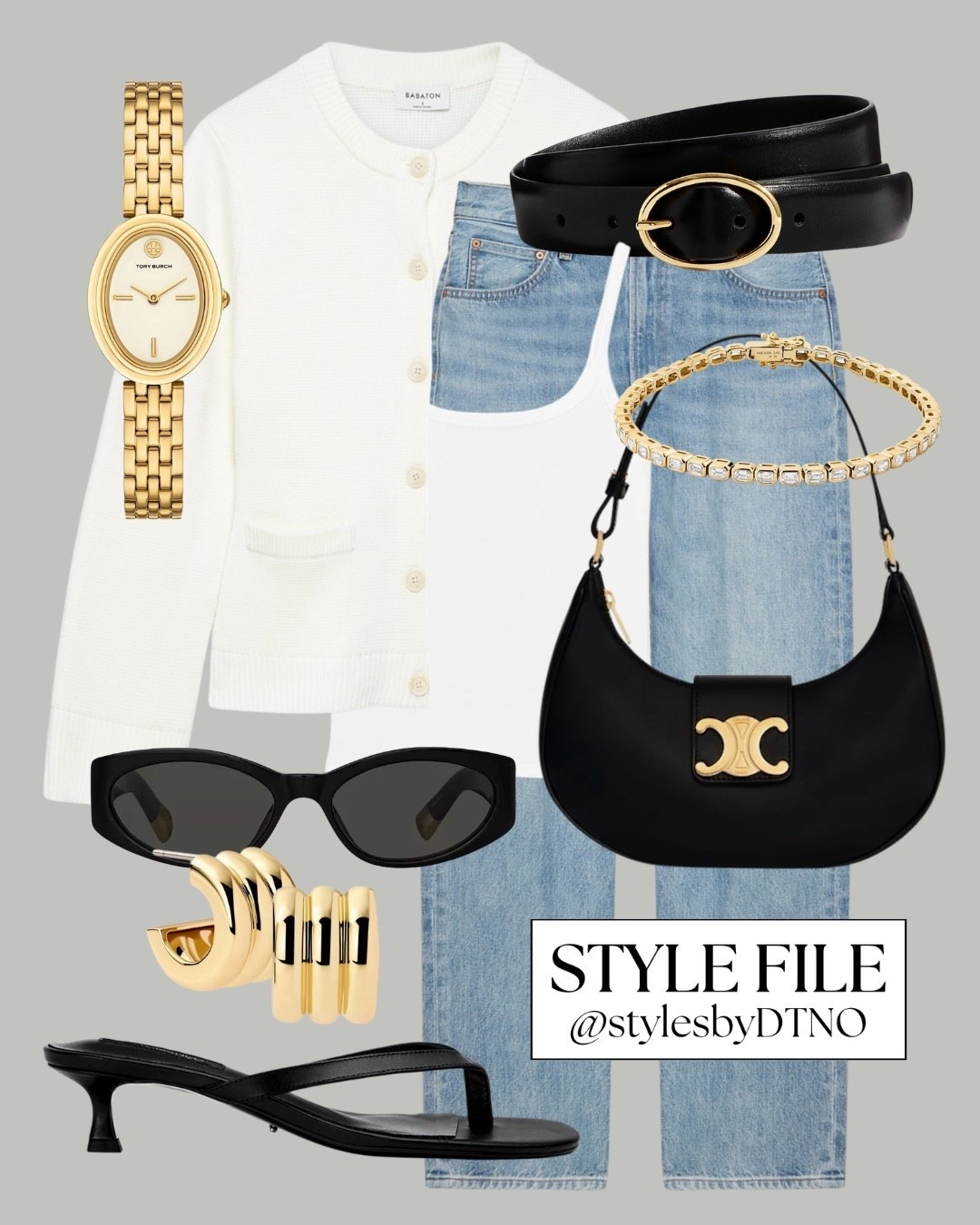 Styling a white Aritzia merino wool cardigan with high rise baggy jeans, Tony Bianco heeled kitten sandals, and a Celine Ava shoulder bag (affordable alternatives are listed below)

Tags: Spring Outfit, Minimalist Fashion, OOTD, Capsule Wardrobe 2026, Elevated Casual, What To Wear, Look For Less, Neutral Fashion, Outfit Ideas, Effortless Chic Style, High Street Fashion, Wardrobe Essentials, Quiet Luxury Style, Workwear Outfit ,#LTKSpringSale

#LTKSeasonal #LTKootd