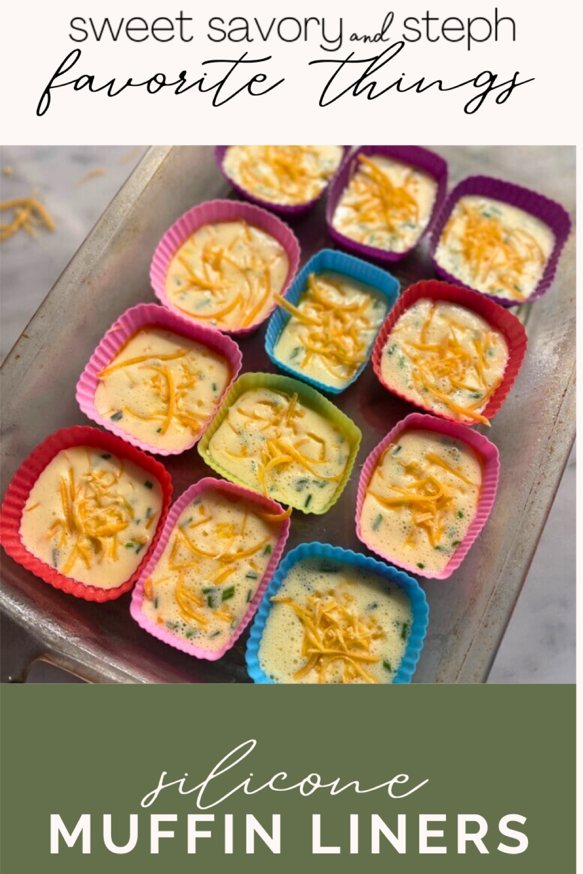 Silicone muffin liners are a great,  environmental friendly option for baking and beyond. I use these to make my Healthy Sous Vide Egg Bites for meal prep. They’re also good for portioning fruits and veggies in a lunchbox. Full recipe on www.sweetsavoryandsteph.com

#LTKhome