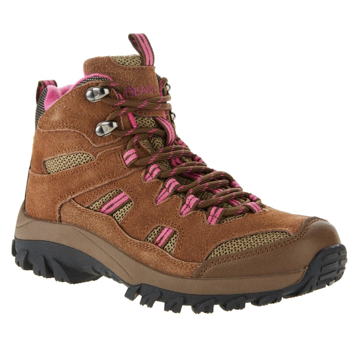 BEARPAW® Ridgewood Suede Mid Hiker Boot with NeverWet™ Technology | HSN