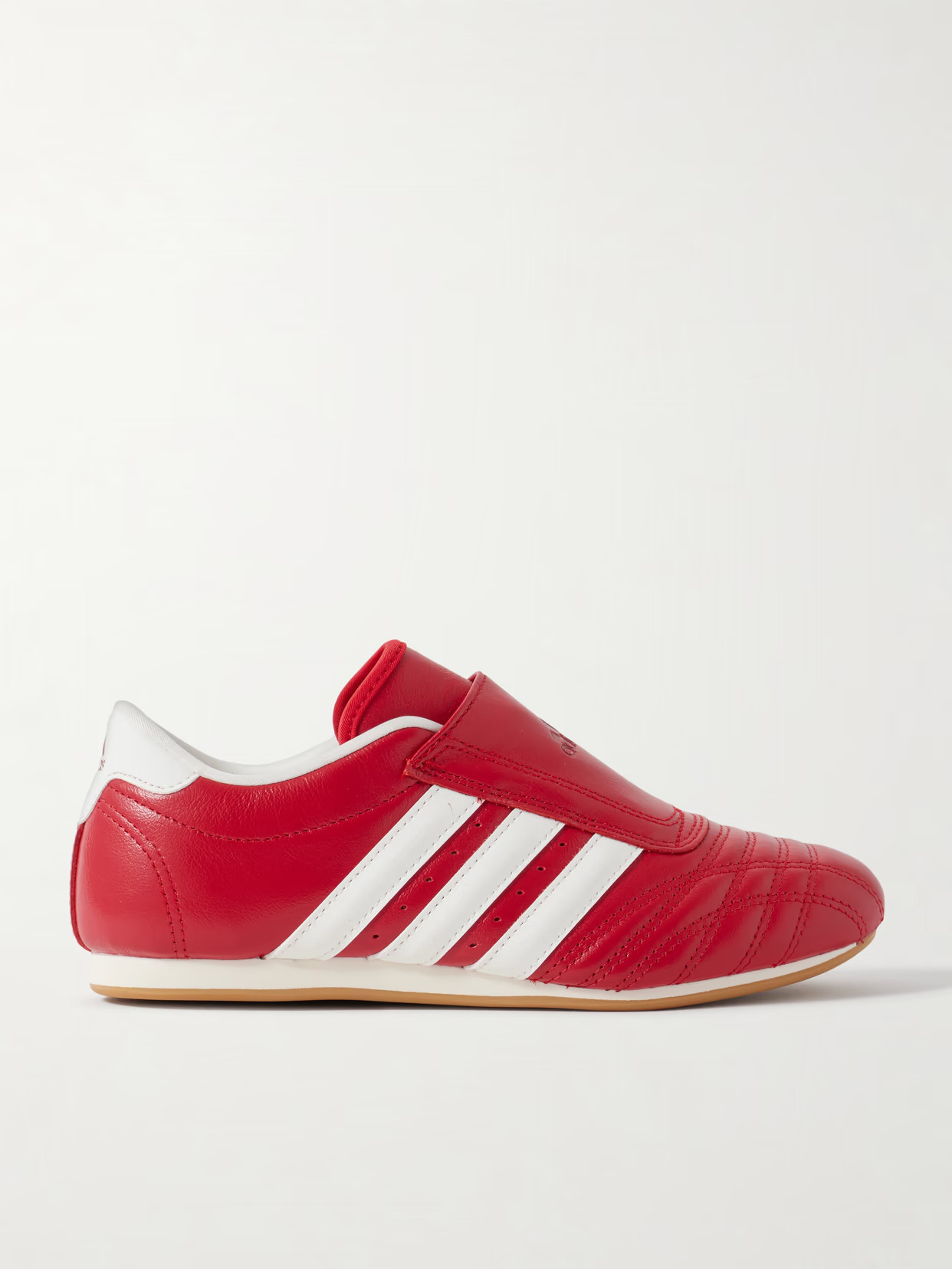 adidas Originals - Taekwondo Leather Sneakers - Red | NET-A-PORTER (US)