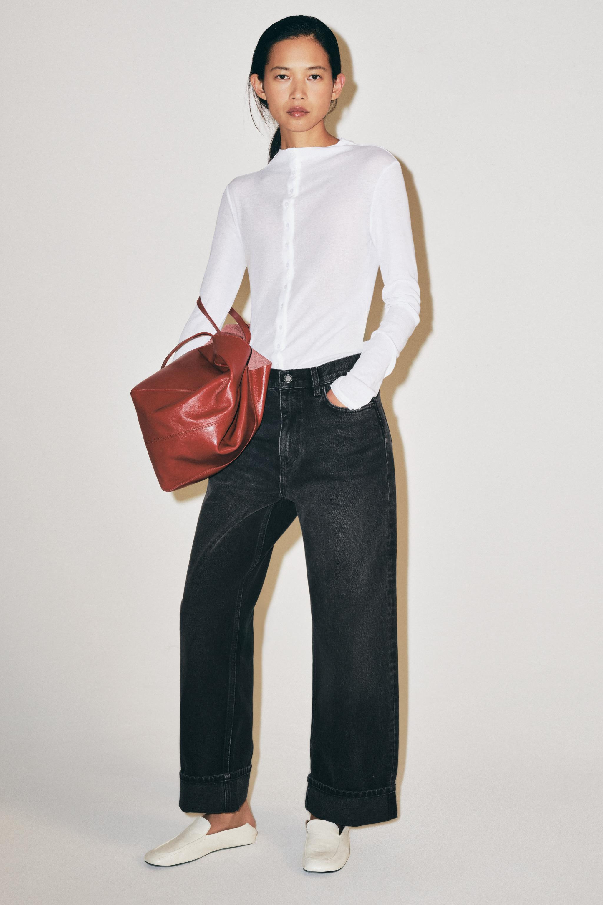 ZW COLLECTION MID-RISE BAGGY FIT JEANS | Zara US