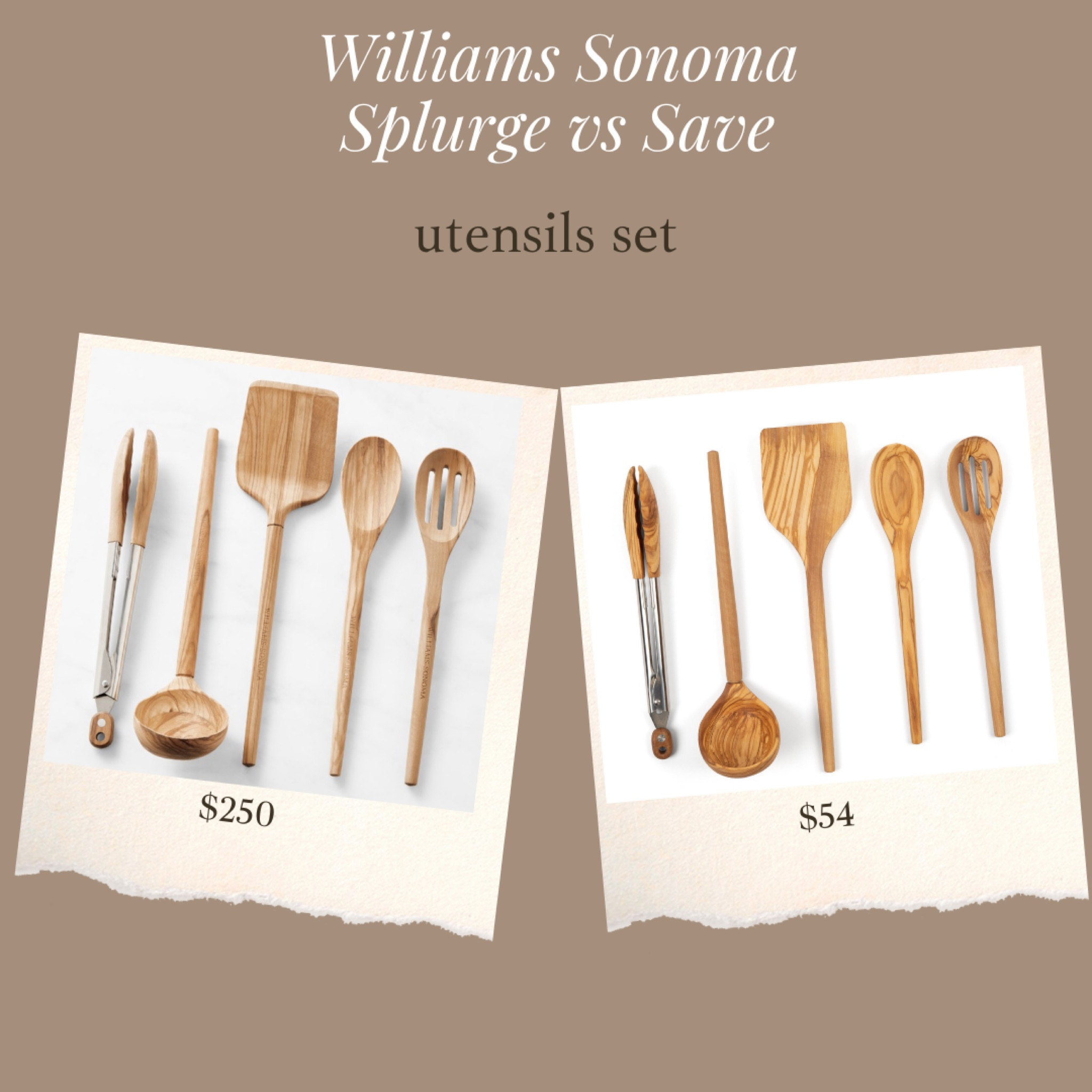 Identical utensil set, but $200 less!! Made in USA too! 

*pro tip for keeping your wooden utensils in good condition & preventing any mold. Don’t ever keep in water (dirty cups or bowls in sink). And treat with coconut oil as it’s an antimicrobial 

#LTKSaleAlert #LTKFindsUnder50 #LTKHome