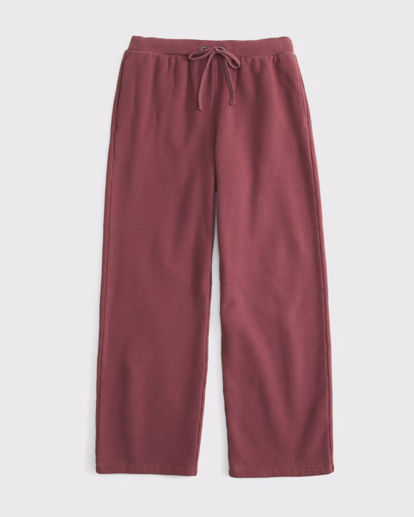 High Rise Straight Leg Sweatpant | Abercrombie & Fitch (US)