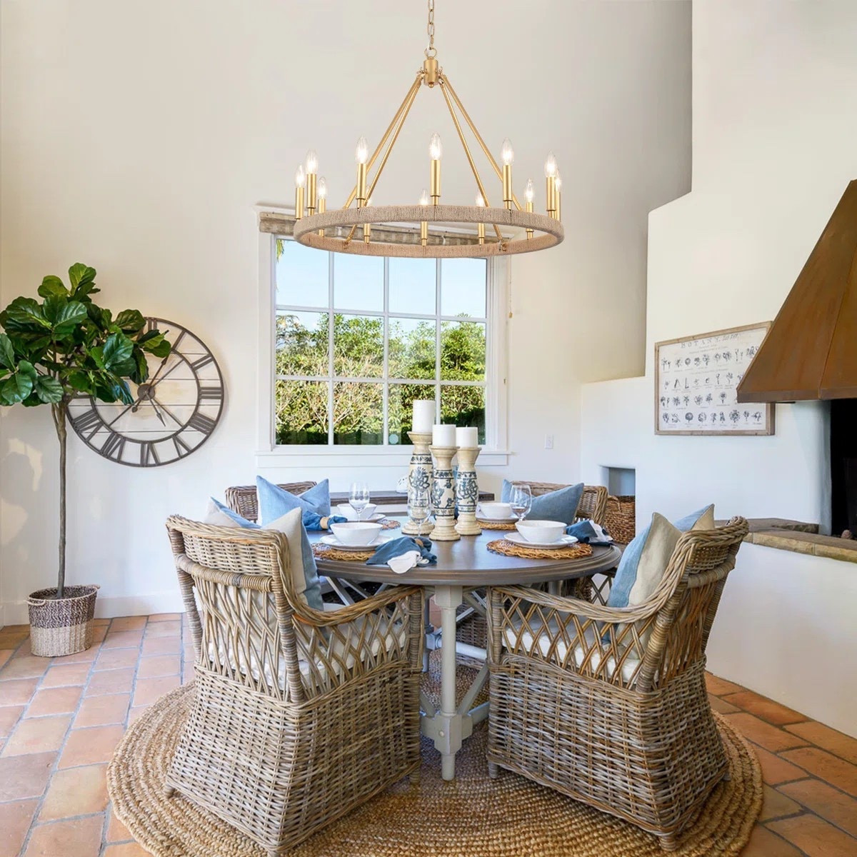 Modernize your home with a beautiful wagon wheel chandelier. The Hendon 12 - Light Kitchen Wagon Wheel Chandelier is ON SALE and under $250.

Keywords: Dimmable chandelier, wagon wheel chandelier, modern lighting, living room, dining room, home refresh 

#LTKSaleAlert #LTKHome #LTKSeasonal