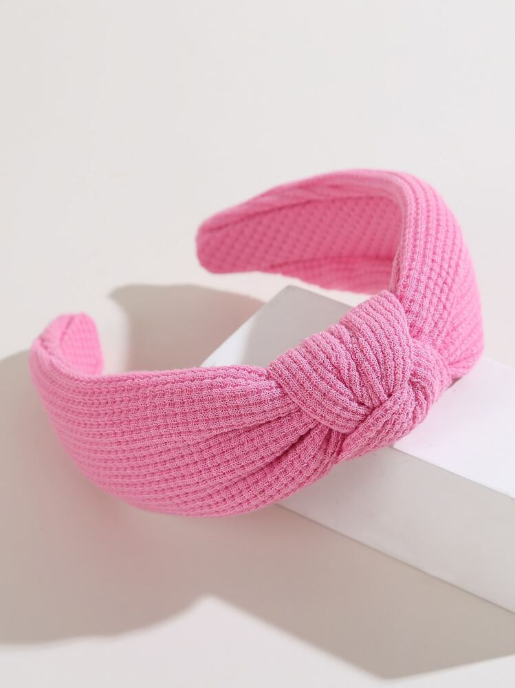 Knot Decor Headband,Pink Accessories,Hairband,Hair Hoop Headbands | SHEIN