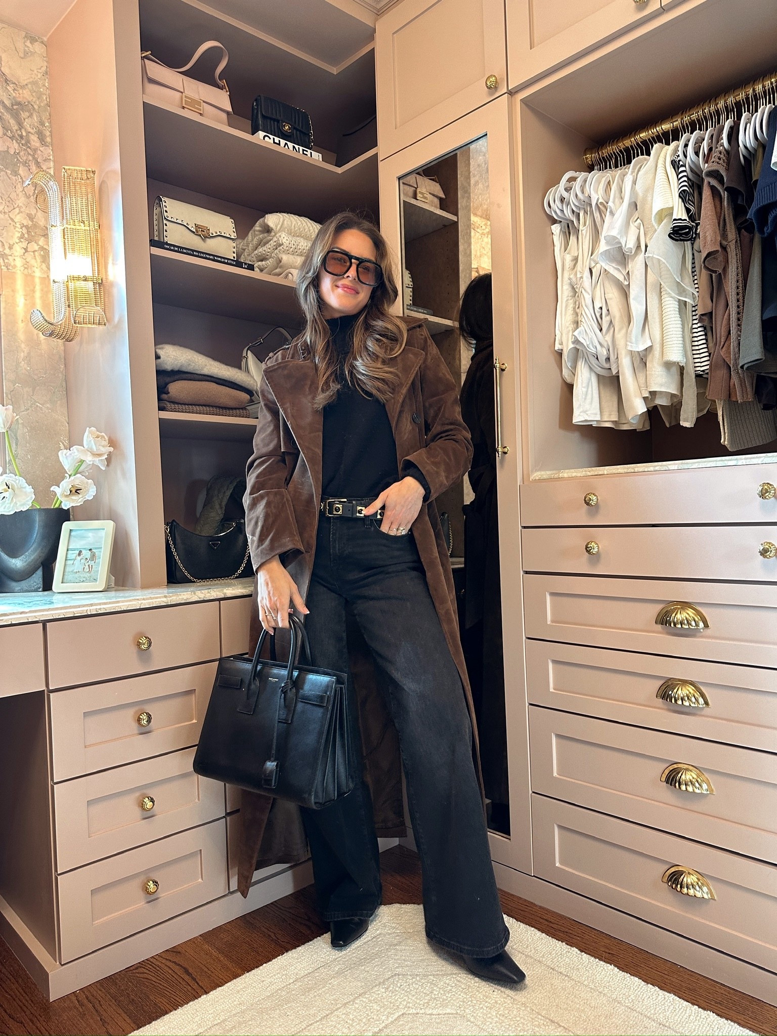 GDWM ✨ got this gorgeous new brown suede coat I've been so excited to style

#LTKHoliday #LTKGiftGuide #LTKootd