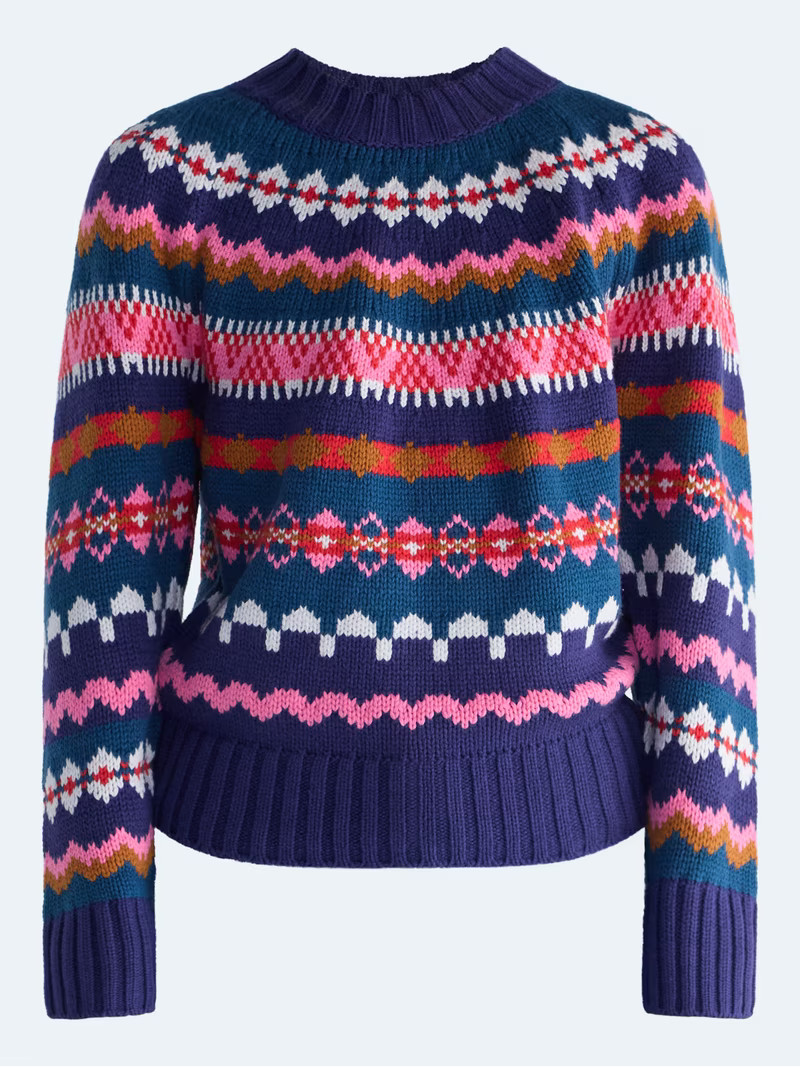 Free Assembly Women's and Women's Plus Yoke Stitch Sweater with Long Sleeves, Midweight, XS-4X | Walmart (US)