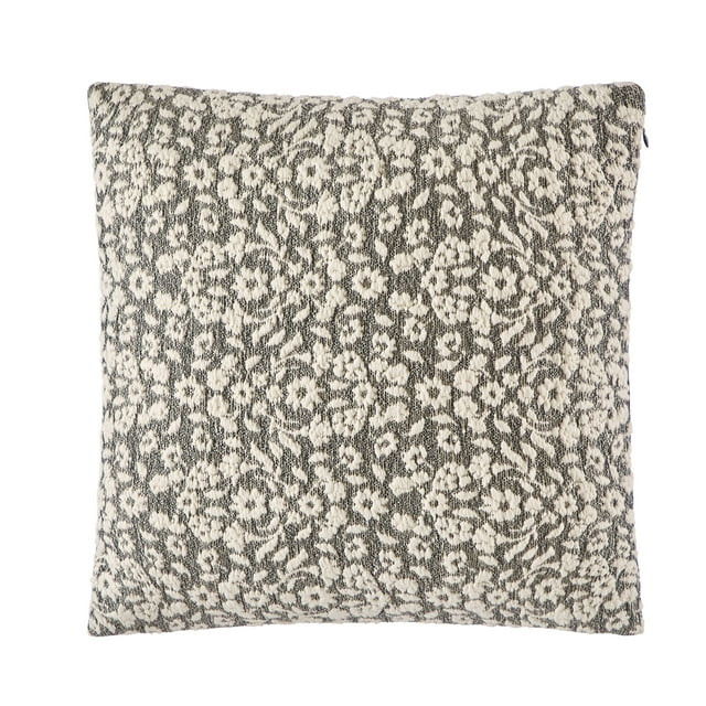 Better Homes and Gardens Black Burned Blooms Pillow, 20"x20" | Walmart (US)