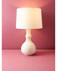 28in Ceramic Droplet Texture Table Lamp | HomeGoods