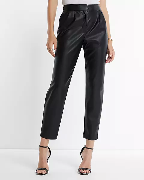 The Jake High Waist Faux Leather Flare • Impressions Online Boutique