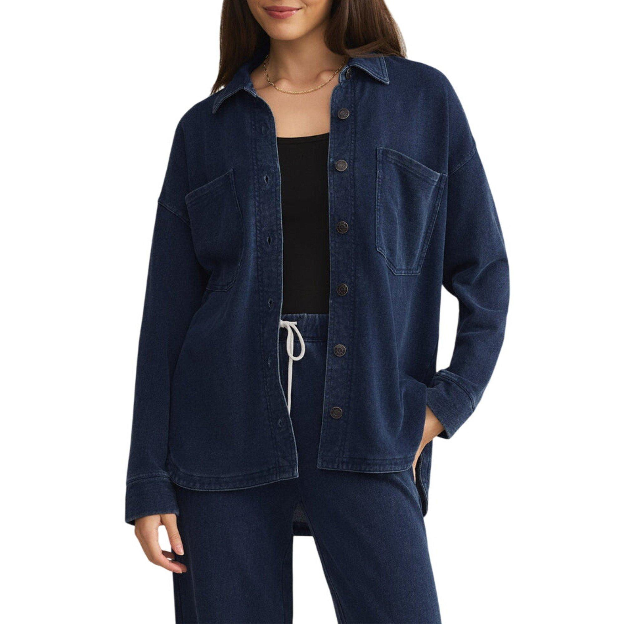 Women's Z Supply All Day Knit Long Sleeve Oversized Shacket | Scheels Sports