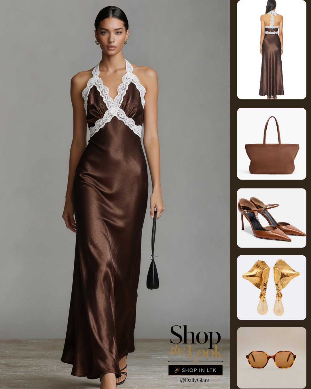 “Elegant Brown Satin Lace Maxi Dress | Perfect Date Night & Evening Outfit”
#BrownDress #SatinDress #LaceDress #MaxiDress #DateNightOutfit 

 #LTKootd #LTKOver40 #LTKWedding