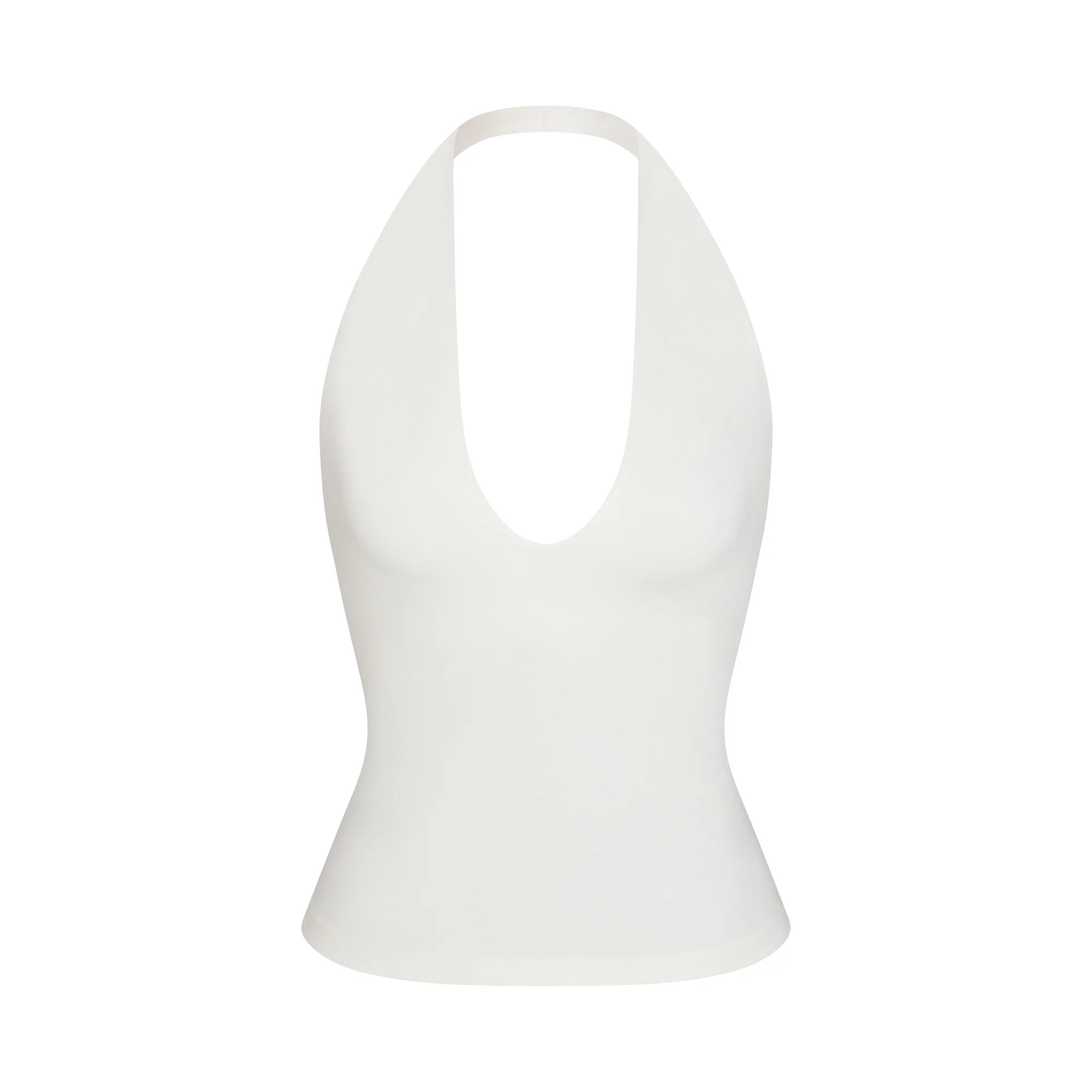 SMOOTH LAYERS HALTER TOP | EGRET | SKIMS | SKIMS (US)