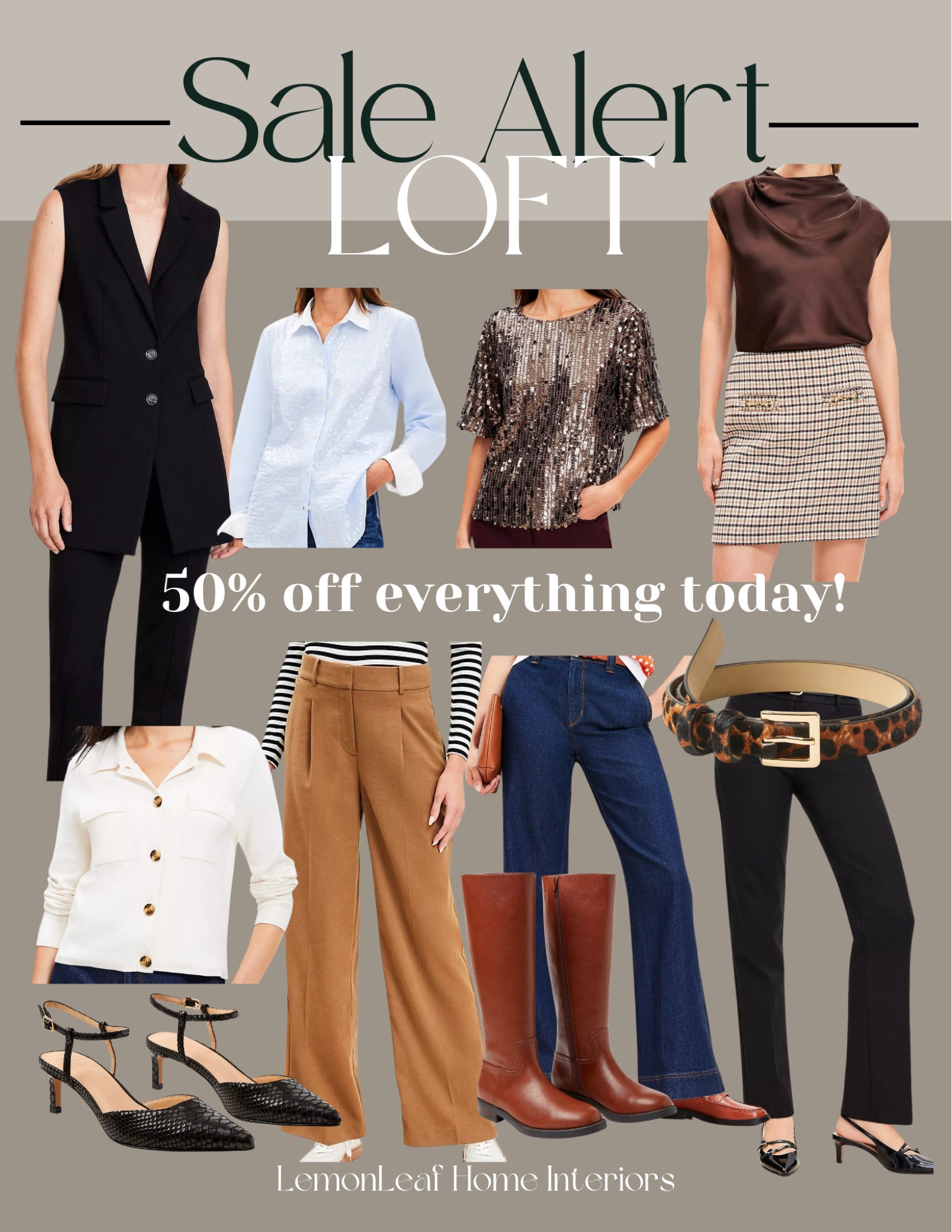 50% off everything today at LOFT! 
Many of my favorites that I’m wearing at LTKCon

#LTKOver40 #LTKCon #LTKSaleAlert