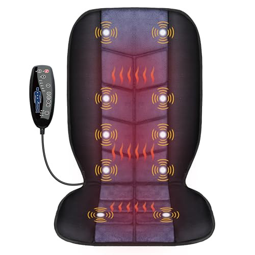CILI Massage Chair Pad,Back Massager with Heat,Massage Seat Cushion with 10 Vibration Motors,30-6... | Amazon (US)