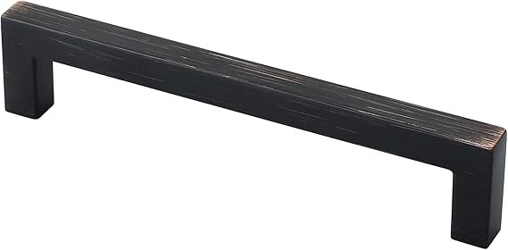 Alzassbg AL3041ORB Oil Rubbed Bronze 5 Inch(127mm) Hole Centers Cabinet Hardware Square Contempor... | Amazon (US)