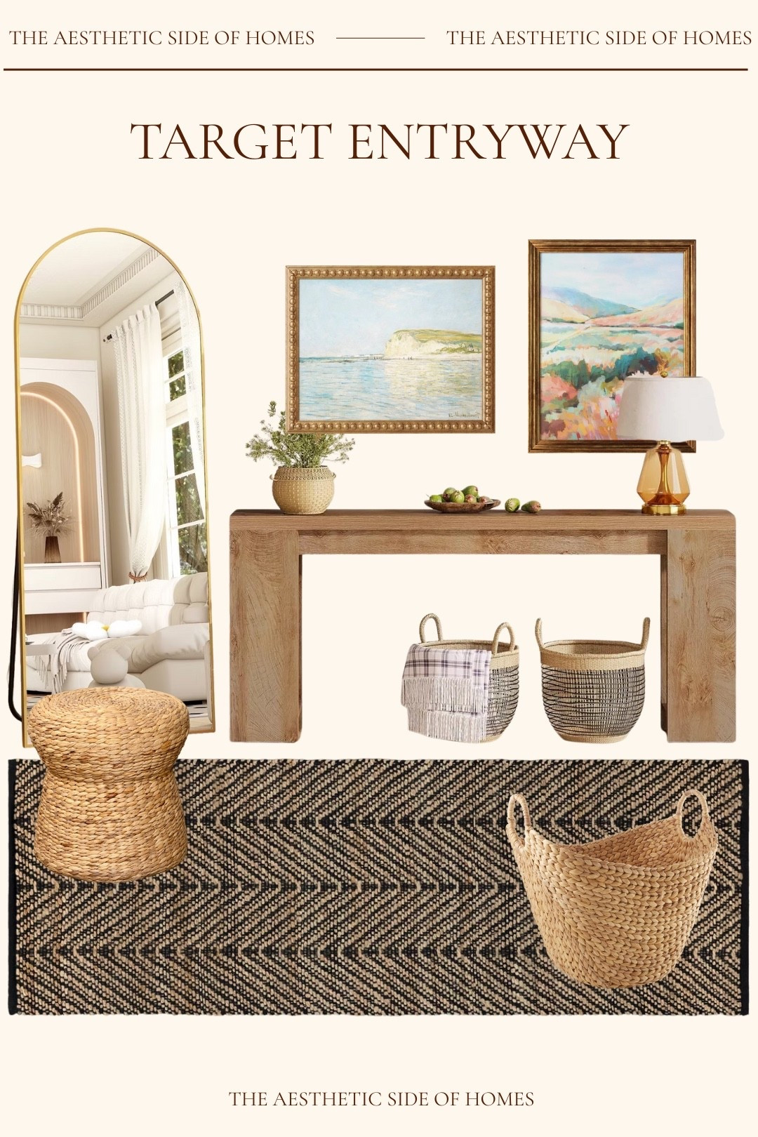 How to style an inviting entry way with home decor from Target. I love the subtle pop of color with the art  

#LTKSeasonal #LTKHome #LTKmomlife