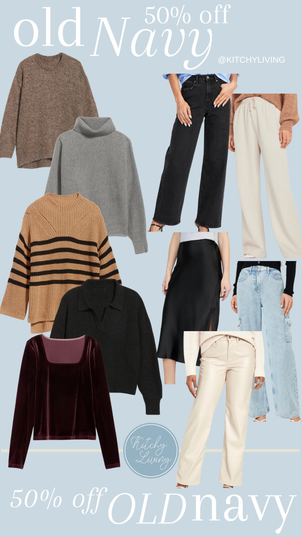 50% OFF EVERYTHING at Old Navy! Stock up on all you fall and winter necessities while on super sale #oldnavy #oldnavysale #womensfashion 

#LTKsalealert #LTKSeasonal #LTKfindsunder100