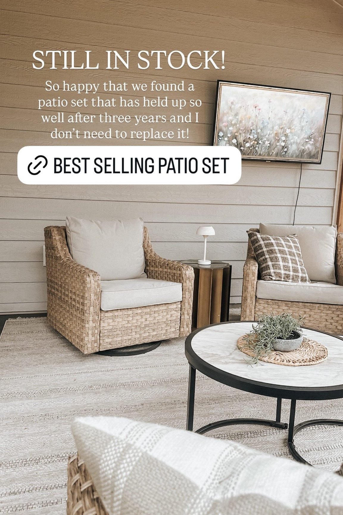 Best selling patio set for good reason!!! I’ve had this set for three years and it is still in the same condition as when I first bought it!! super easy to clean and very well-made! 

#LTKSeasonal #LTKHome