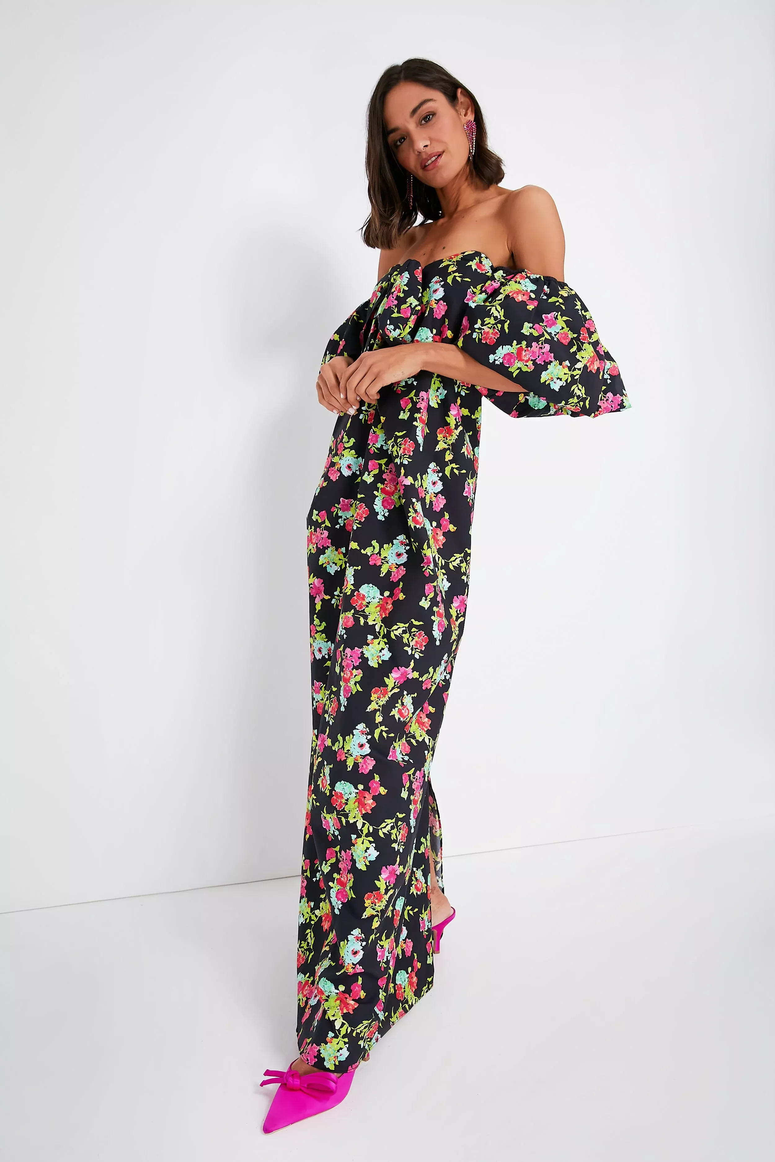 Ruffle Strap Floral Gown curated on LTK