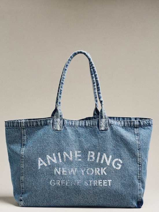 Anine Bing Blue Leo Denim Tote Bag | Poshmark