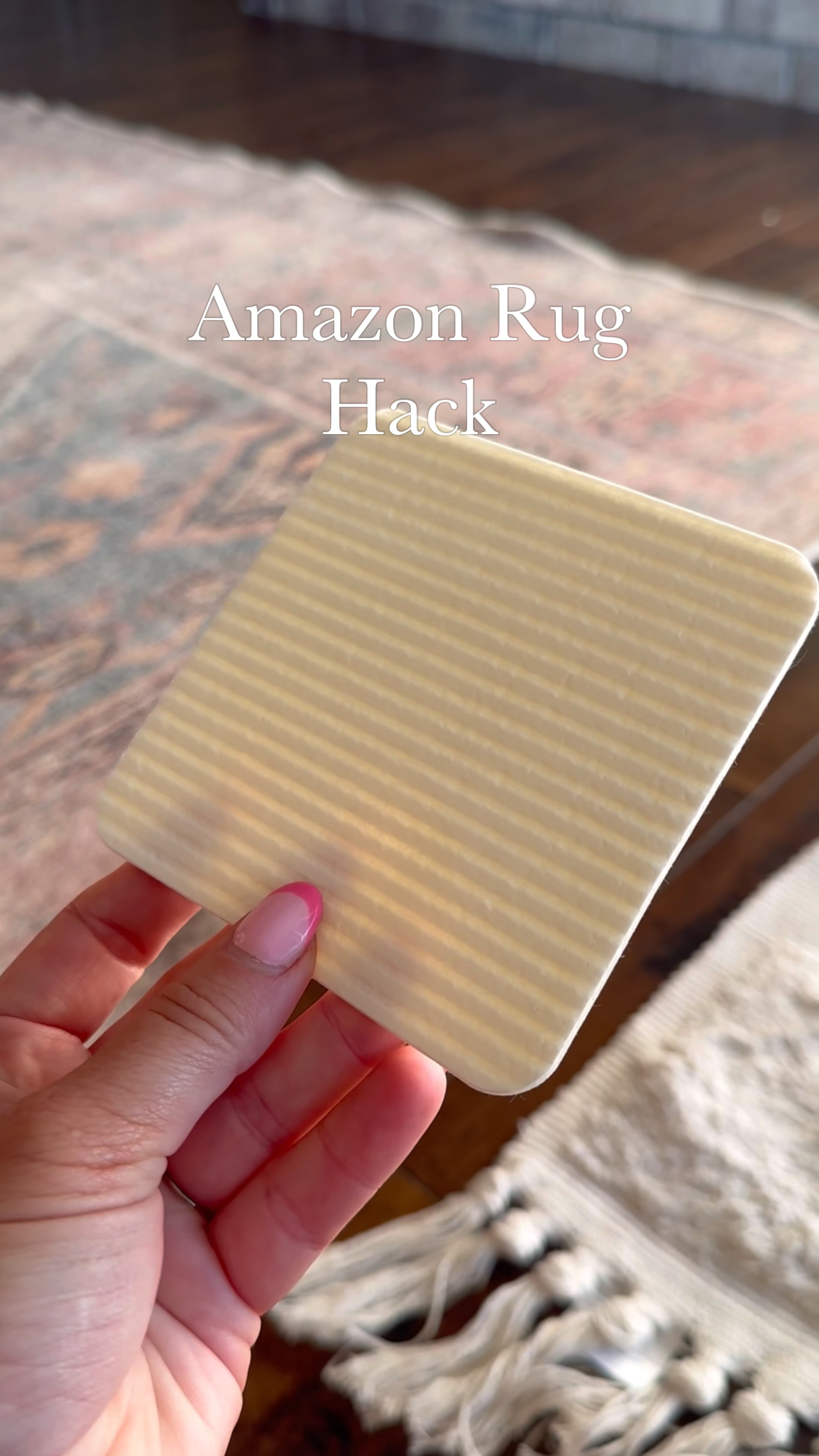 Tired of rugs that keep slipping and sliding? Meet your new best friend: the Amazon Rug Pads Gripper ! The genius design grips hard floors firmly, ensuring your rugs stay put. Super thin, easy to install, and no floor damage! Perfect for kitchens, bathrooms, and even outdoors.  Plus, it’s washable and comes with a 1-year money-back guarantee. 

#LTKHome #LTKVideo #LTKFindsUnder50