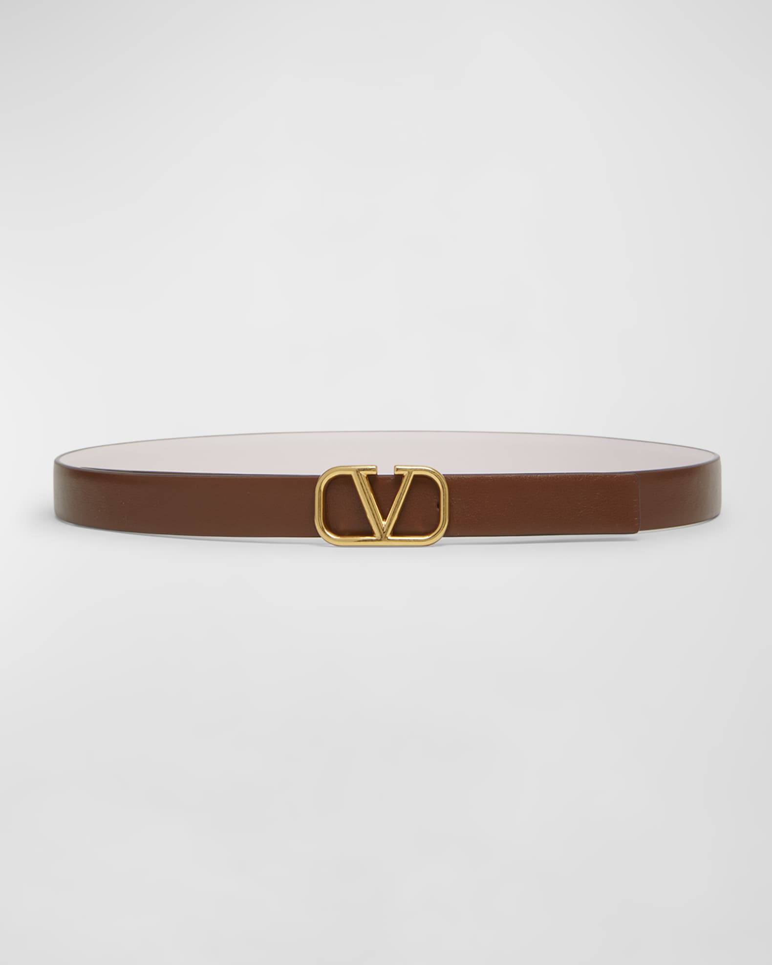 V-Logo Signature Reversible Leather H20 Belt | Neiman Marcus