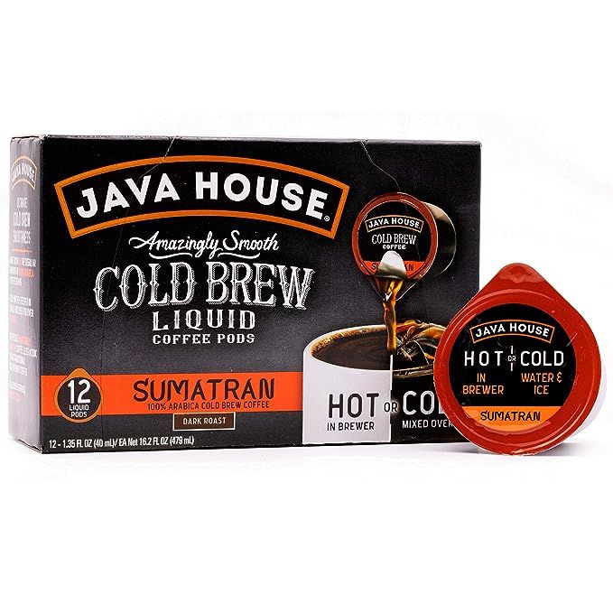 Java House Cold Brew Coffee Concentrate Single Serve Liquid Pods - 1.35 Fluid Ounces Each (Sumatr... | Amazon (US)