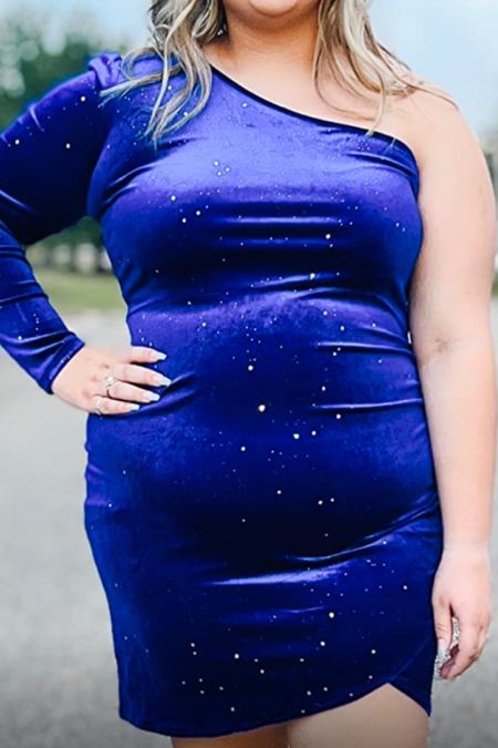 This one shoulder party dress is curvy girl and plus size friendly. Perfect plus size New Year’s Eve dress! 

#LTKunder50 #LTKcurves #LTKSeasonal