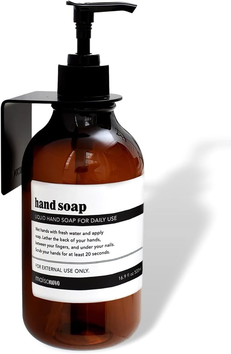 MaisoNovo Hand Soap Dispenser Wall Mounted for Bathroom and Kitchen - No-Drill Wall Mounted Hand ... | Amazon (US)