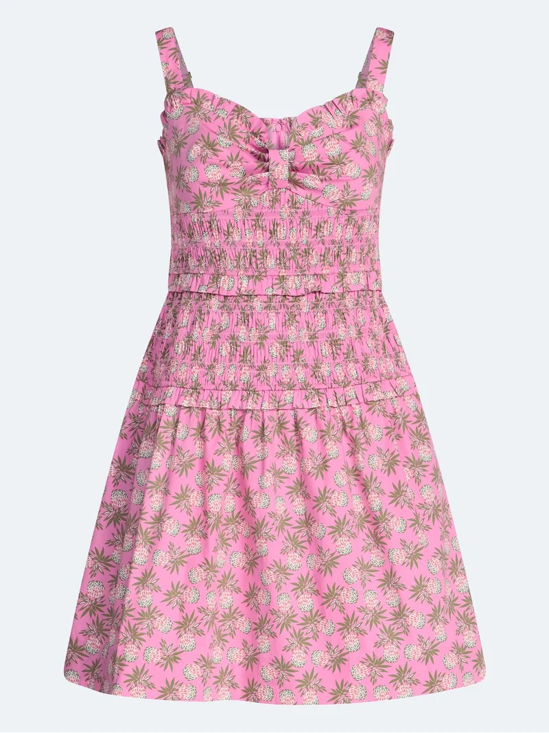 Free Assembly Women's Tiered Smocked Mini Dress, XS-XXL | Walmart (US)