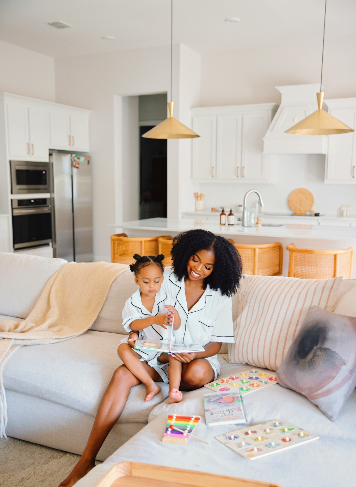 Mommy and me Amazon pjs! Wearing a size small 

#LTKunder50 #LTKstyletip #LTKkids