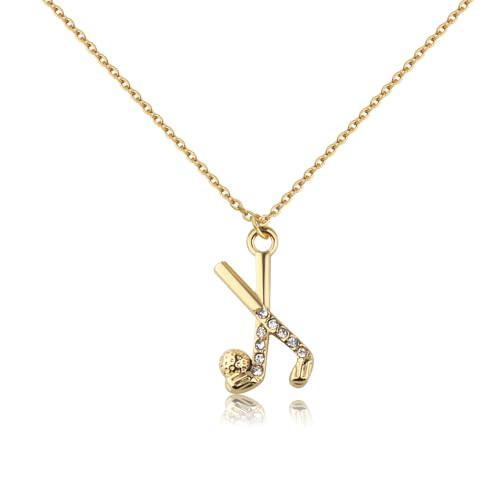 UJIMS Golf Necklace for Women Golf Player Gifts Golf Club Jewelry Golf Gifts for Golfers Golf Lover Golf Team Coach Gifts (GoldGolfNecklace) | Amazon (US)