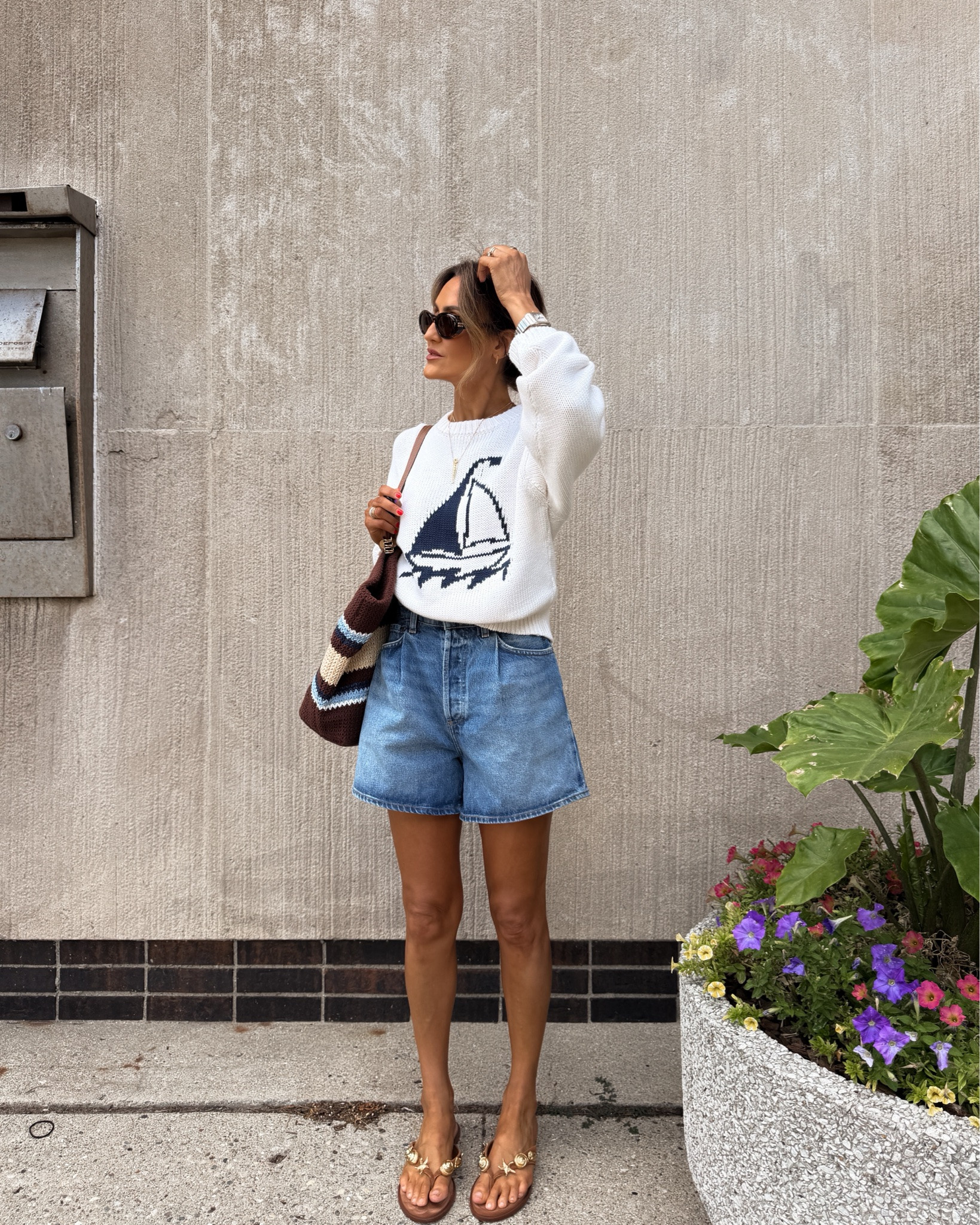 The cutest coastal vibe outfit, perfect for day and the cooler afternoons. Knit is soft and has a gorgeous fit! The shorts are so unique with the paper bag waist xs/25

#LTKootd #LTKSeasonal #LTKmomlife