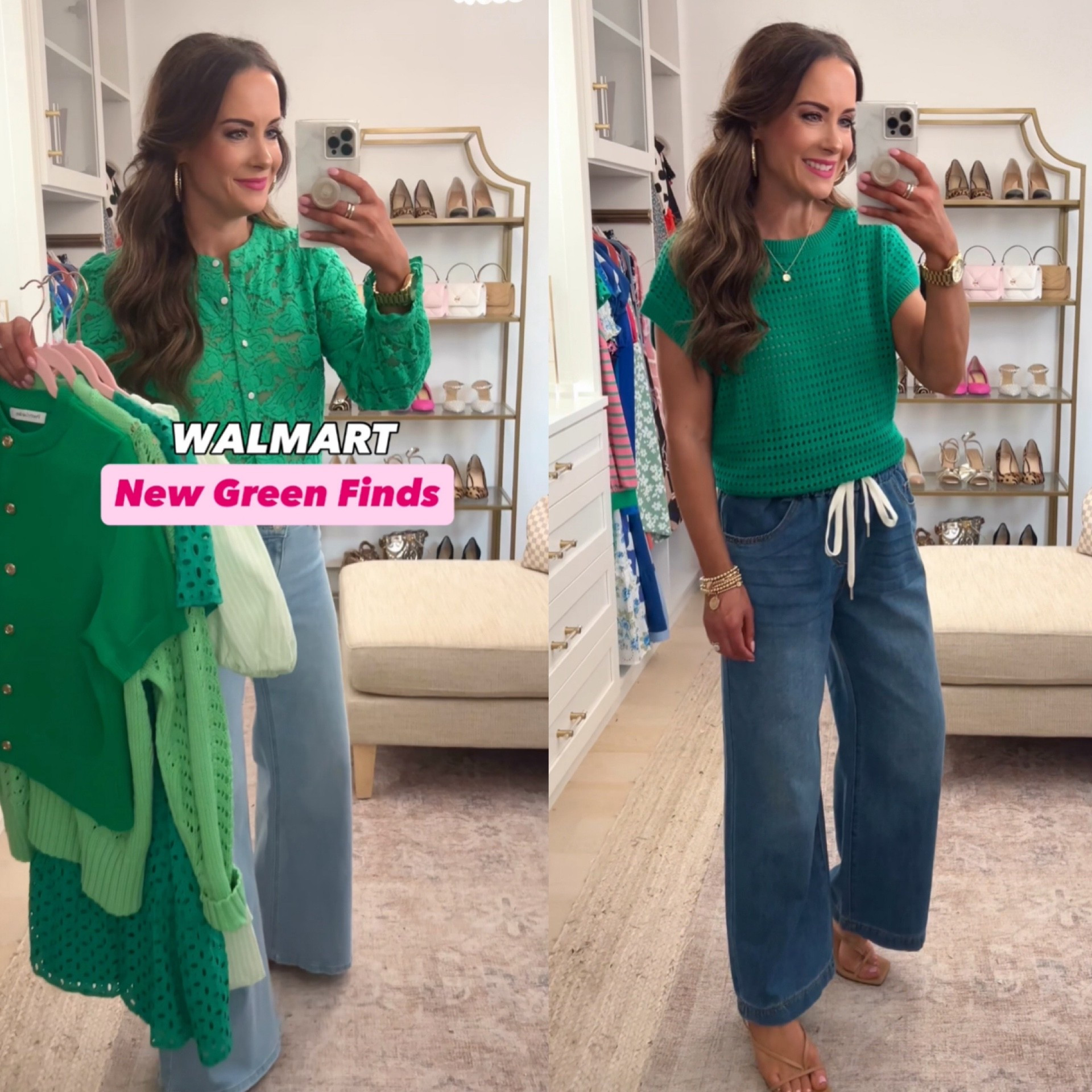 Scroll to shop! New green finds at Walmart! Follow us for more! 💗