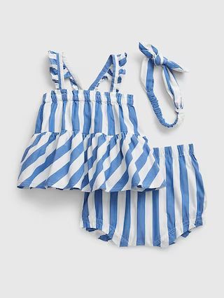 Baby Striped 3-Piece Outfit Set | Gap (US)