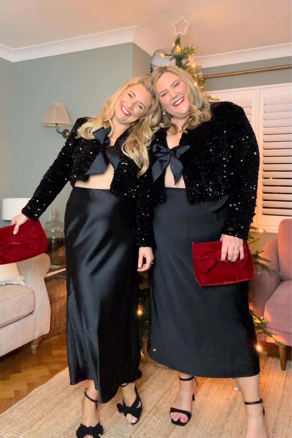 Top is originally H&M but Lindex do one really similar you can just add bows to (won’t let me link on here)

I sized up in the shoes

#LTKHoliday #LTKparties #LTKSeasonal