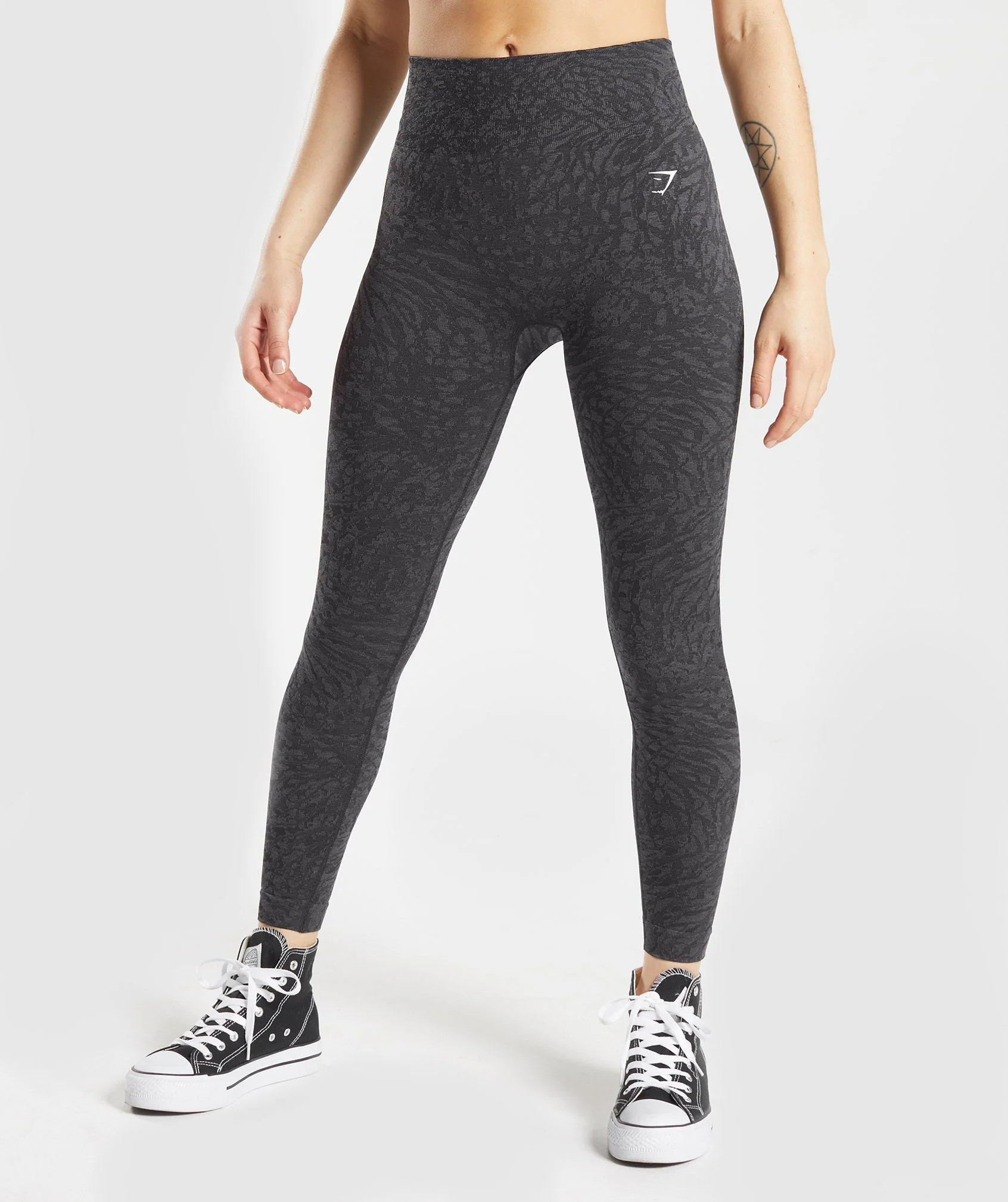 Gymshark Adapt Animal Seamless Leggings - Wild | Black | Gymshark CA