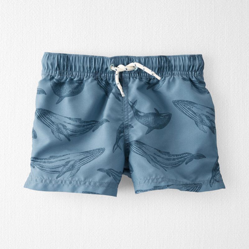 Toddler Whale Print Recycled Swim Trunks | Carter's