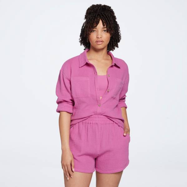 CALIA Women's Long Sleeve Utility Shirt Cover Up | DICK'S Sporting Goods | Dick's Sporting Goods