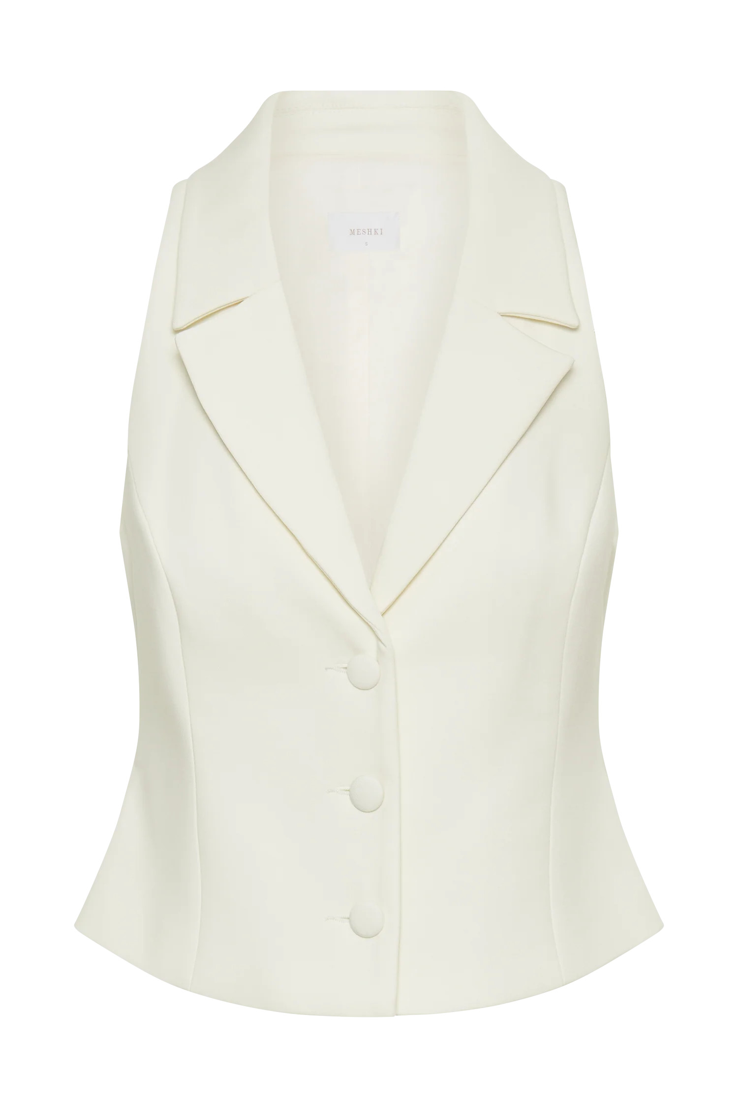 Mura Suiting Vest - Ivory | MESHKI US