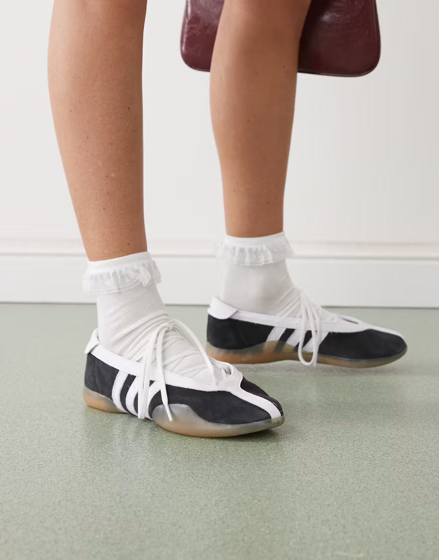 adidas Originals Taekwondo Mei ballet flats in black | ASOS (Global)