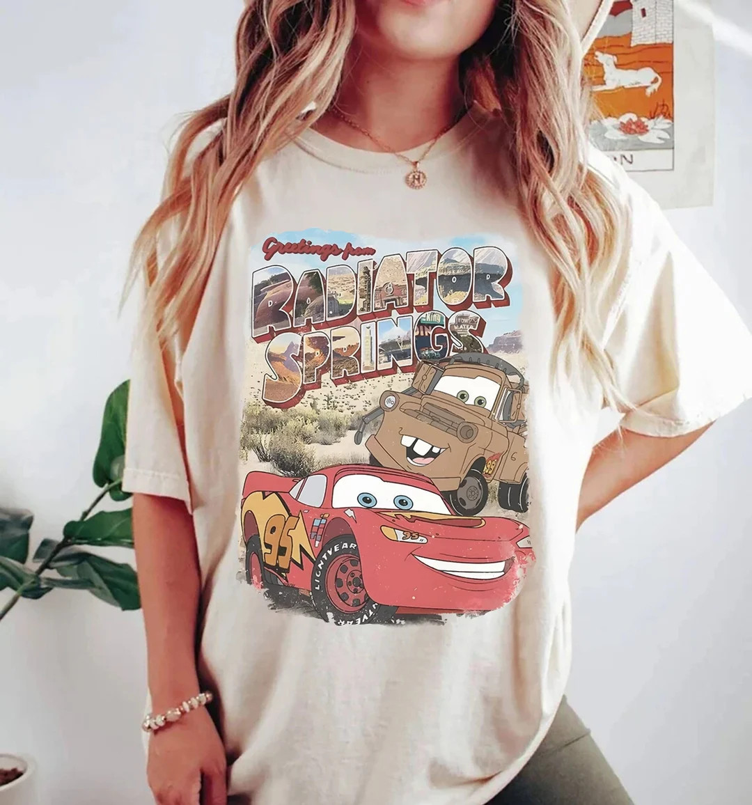 Vintage Disney Cars Movie Tow Mater Comfort Colors Shirt, Disney Pixar Cars Movie Mater Sweater, ... | Etsy (US)