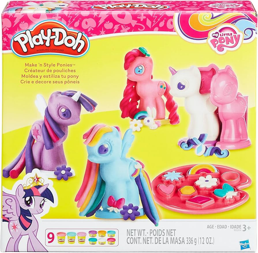 Play-Doh Make & Style Ponies Set, My Little Pony Toys and Figures, Kids Arts and Crafts Playset (... | Amazon (US)