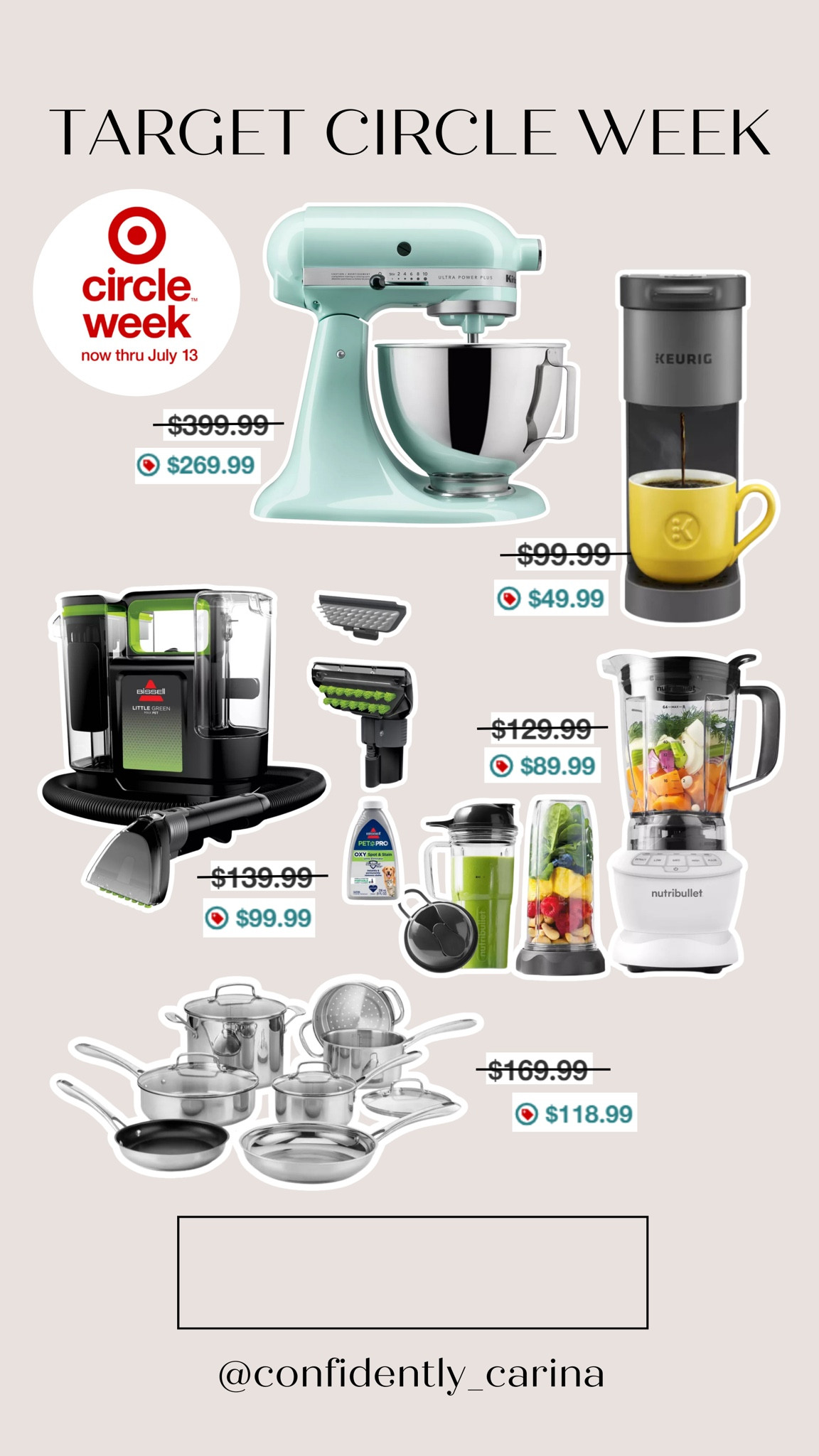 Lots of kitchen appliances on sale during Target Circle Week! 

Kitchen appliances, kitchen tools, kitchen sale, kitchen refresh, target circle week, circle week deals

#LTKSaleAlert #LTKHome #LTKSummerSales