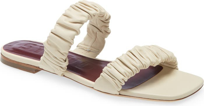 Maya Ruched Slide Sandal | Nordstrom
