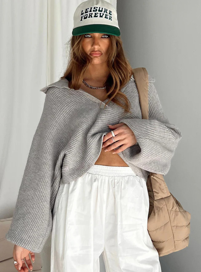 Quinten Sweater Grey | Princess Polly US