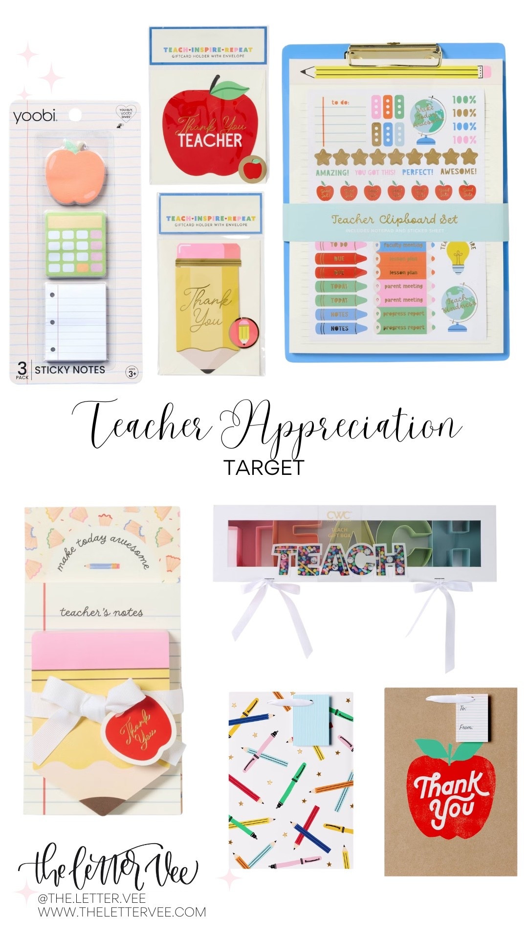 Teacher Appreciation Finds At Target

Target gifts / Teacher Appreciation Week / The Letter Vee

#LTKSeasonal